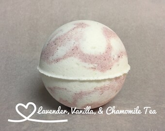 Lavender Vanilla Bath Bomb With Chamomile Tea