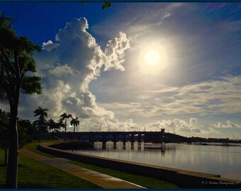 AM Sun Bridge. Photography. Digital Download.