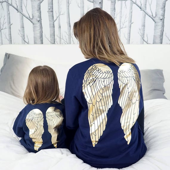 Angel Wing Jumper Angel Wing Jumper Set Mum and Daughter