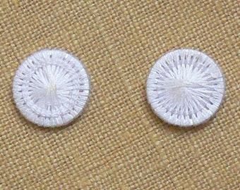 One dozen Linen thread buttons