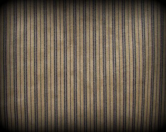 Mock Ticking, Blue and White Tick, 28 in x 44 in, Blue Stripe Fabric, Distressed Fabric, Light Weight, Cotton Ticking, Pre Stained Ticking