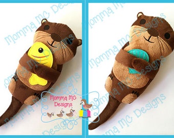 Otter Softie Machine Embroidery File