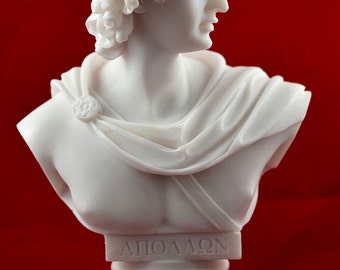 Apollo Βust greek statue light music god NEW