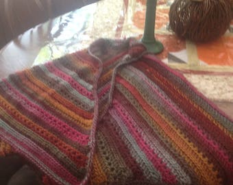 Striated Triangles Shawl