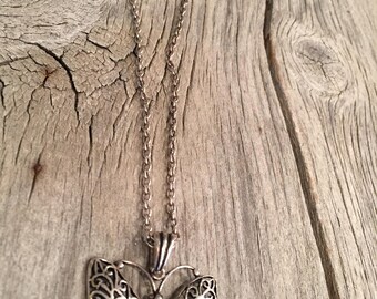 Sterling Silver Butterfly Necklace