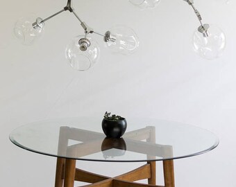 Modern Chandelier, 7 light - Branching Bubble Style