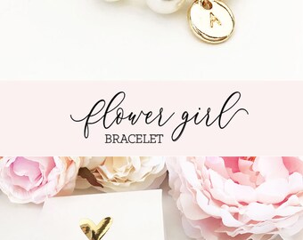 Flower Girl Bracelet Personalized Flower Girl Bracelet Pearl Flower Girl Gift Ideas Personalized Girls Bracelet (EB3277M) Bracelet for Girls