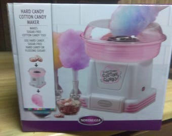 Nostalgia hard candy ,cotton candy maker Works great ships fast
