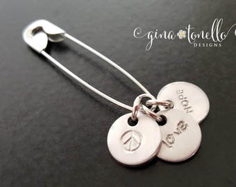 Safety Pin Movement, Solidarity Safety Pin, #safetypin, Ally, I Stand With You, Love Trumps Hate, Nasty Woman, Hillary, Peace, Love, Hope