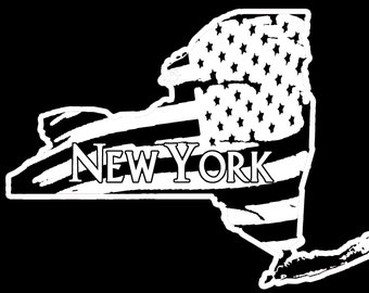 New York State Flag Decal