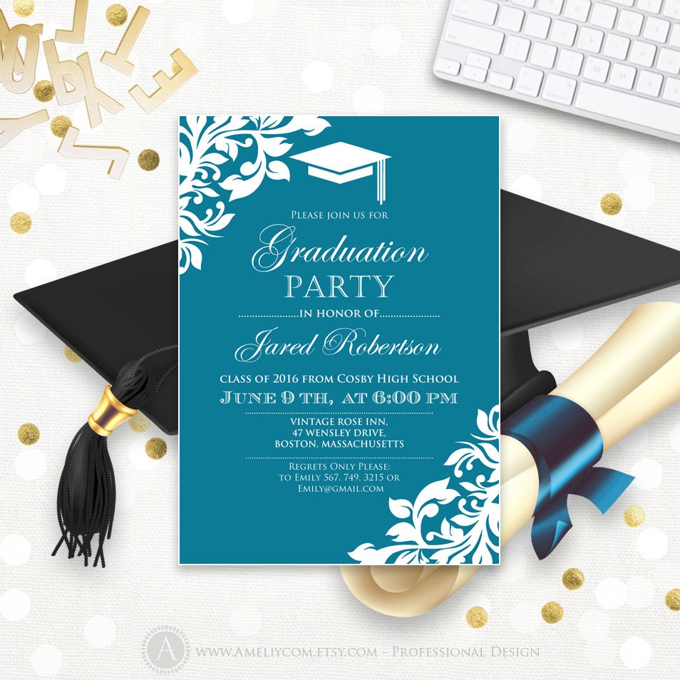 Template For Graduation Invitation 7