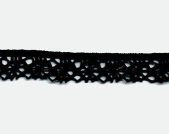 Poly Black Lace by the yard
