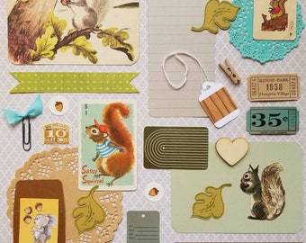 Nut Jobs Vintage Ephemera Collection | 25+ pieces | Mixed Media | Junk Journal | Scrap Pack | Inspiration Kit | Paper Arts & Crafts