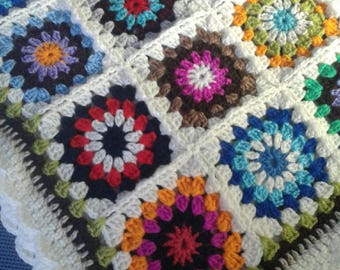 Granny Square Crochet Blanket
