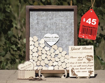 Wedding guest book alternative wedding guest book ideas guestbook alternative wooden guestbook wedding custom guest book alternative