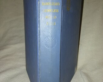 1951 first edition Hammond's Complete World Atlas