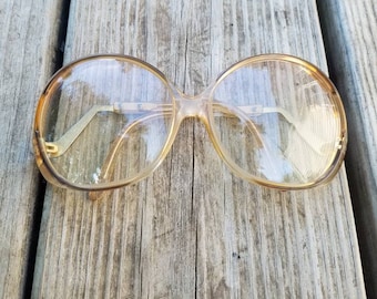 Vintage 1970s large frame eyeglasses