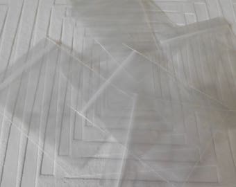 Set of 20 bags transparent zip closure