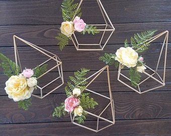 A Geometic centerpiece-Set of 4