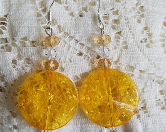 Sunshine Yellow Earrings