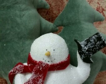 Folk Art Snowman with Top Hat (XSMTopHat)