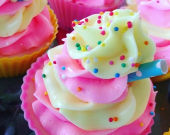 Pink Lemonade Cupcake Soap