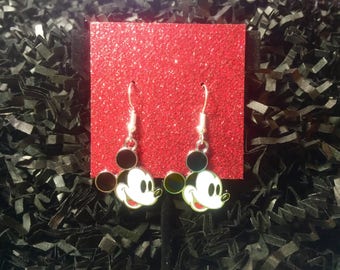 Disney earrings, Disney jewelry, Mickey Mouse, Fish extenders, Disney cruise, Disneyworld, Disneyland, Mickey Mouse earrings