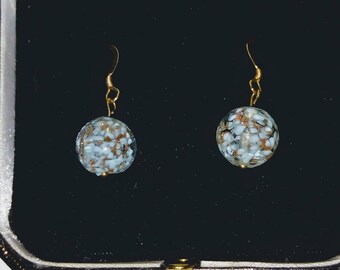 Genuine Murano Gold Vermeil Earrings