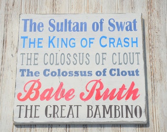 The Sandlot| Handmade Wood Sign| Father's Day Gift| Baseball|Babe Ruth|Office Space|You're Killing Me Smalls|Movie Room|Playroom|Man Cave