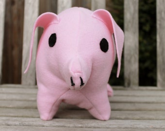 Large Pink Pig Stuffed Animal, Pig Plush Pillow, Farm Animal Pillow, for Kids, Children, and Teens