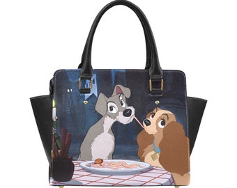 Lady and The Tramp Purse | Disney Purse | Disney Tote Bag | Disney Bag | Disney Shoulder Bag | Disneyland Bag | Disney Purse |