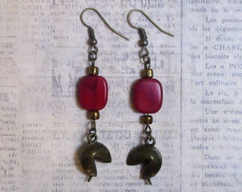 fortune cookie earrings