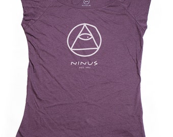 Ninus - See You, Hand-printed Bamboo Women's T-Shirt