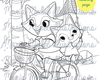 color me crazy coloring book fox