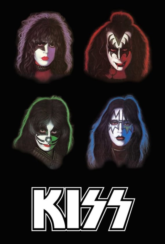 Kiss 1978 Solo Albums Collage Stand-up Display Kiss Band