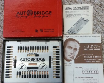 Auto Bridge play yourself, Bridge game, vintage game