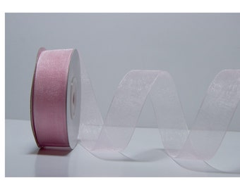 PINK ORGANZA RIBBON (24mm) 10m - 11 yards S 40 075