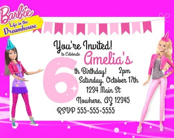 Barbie invitation