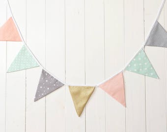 Bunting Banner Bunting Fabric Banner Flags Bunting Flags Garland Banner Bunting Fabric Bunting Nursery Pennant Banner Fabric Garland Banner