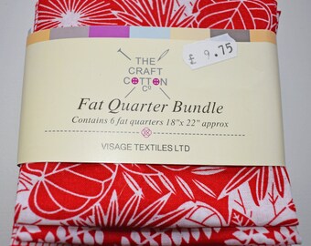 fat Quarter Bundle, batik red, red fabric, floral fabric, craft cotton company, fabric bundle, quilting fabric, fat quarters