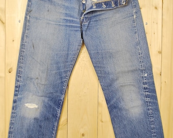 Vintage 1960's/70's LEVIS "BIG E" 501's Denim Jeans / Single Stitch / "2" Button / Selvedge / Redline / Retro Collectable Rare
