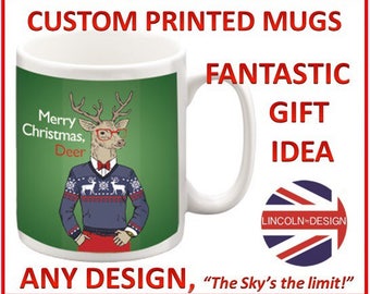 Custom Printed Mug - pair of (2 mugs)