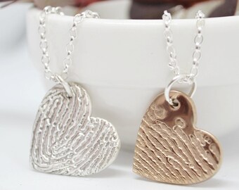 Silver Fingerprint Necklace