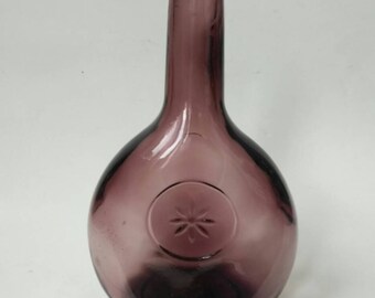 Vintage Purple Glass Wheaton NJ Decanter