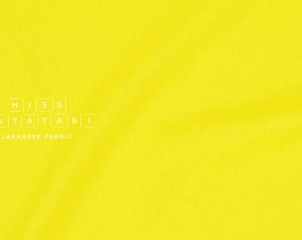 Japanese Fabric Kokka Tayutou solids - brightest yellow - fat quarter