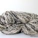 Hand Spun, Undyed, Non treated, Pure Chilean Araucana Wool Knitting Yarn Handmade - Natural White and Grey - No Added colour 100g 3.5oz