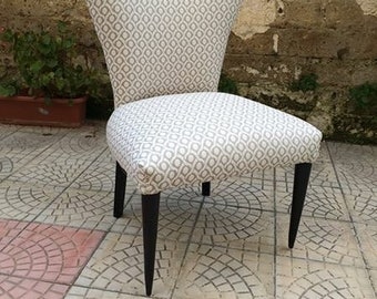 Reupholstered hand made chair