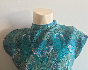 Handmade 70s Butterfly Dress