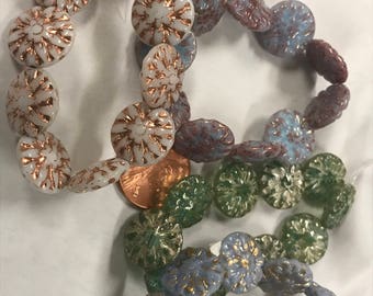 14m Czech Glass Dahlia Bead Bundle Pack
