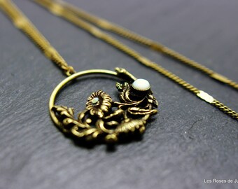Bronze art deco pendant, art deco pendant